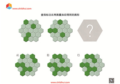 查找标注出两图叠加后得到的图形