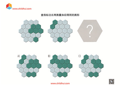 查找标注出两图叠加后得到的图形