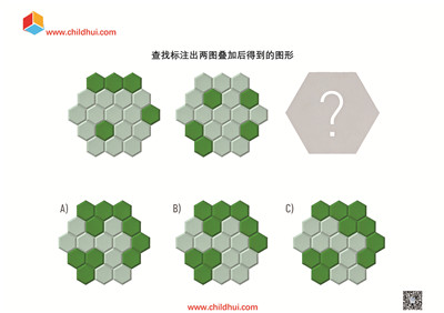 查找标注出两图叠加后得到的图形